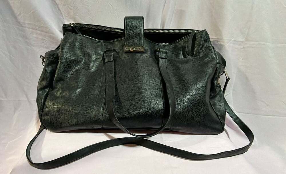 Steve Madden Black Pebbled Leather Handbag Shoulder Bag